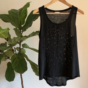 Club Monaco silk and linen tank